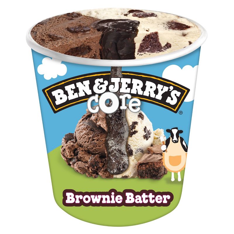 Ben &#38; Jerry&#39;s Brownie Batter Core Chocolate &#38; Vanilla Ice Cream - 16oz, 5 of 11