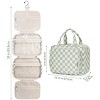 Generic Hanging Toiletry Bag for Women Travel Checkered Makeup Bag Organizer Toiletries Bag - 3 of 4