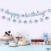 KatchOn, Blue Happy Birthday Banner - 10 Feet, No DIY | Mermaid Birthday Decorations, Happy Birthday Sign, Under The Sea Party Decorations - 4 of 4