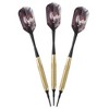 Fat Cat Warrior Soft Tip Darts 16 gram, Aluminum Shaft Black, V-100 Flights Clear - 2 of 2