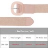 INSPIRE CHIC Women Woven Wide Stretch Straw Rattan Plastic Buckle Elastic Belts 1Pc - 4 of 4