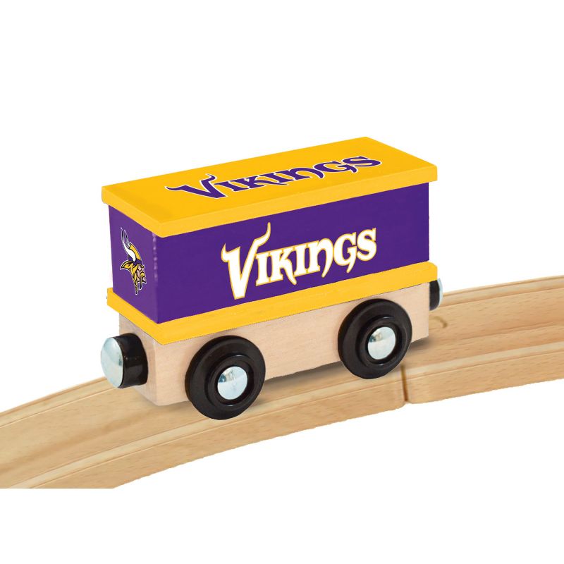 MasterPieces Wood Train Box Car - NFL Minnesota Vikings, 5 of 6