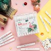 Ohuhu Markers Brush Chisel Tip: Water-Based 60 Colors Double Tipped Art Marker for Coloring Drawing Sketching Bullet with 1 Colorless Blender and Case - 2 of 4