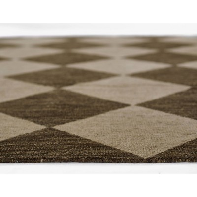Palau Geometric Hand-Knotted Wool Area Rug - Brown, 8' x 10'
