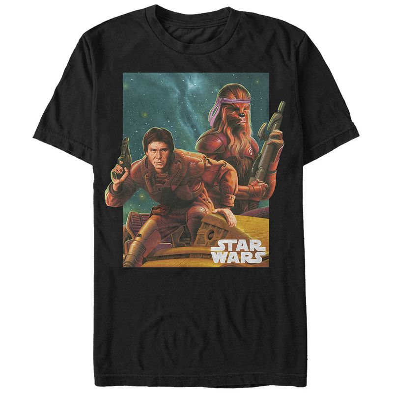 Men's Star Wars Han and Chewbacca Bandana T-Shirt, 1 of 5