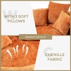 CAVINAS Bean Bag Chair Lazy Sofa Comfort Lounger with High Back Floor Chair with 3 Pillows for Adults and Kids - 4 of 4