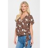 WEST K Women's Dallas Side-Tie Dolman Sleeve Top - 2 of 4