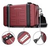 Byootique Portable Hard Shell Aluminum Handbag with Adjustable Strap Crossbody Cosmetic Case Clutch for Women - 2 of 4