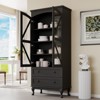 72" Tall Kitchen Pantry Cabinet, Farmhouse Storage Cabinet with Glass Doors, Organizer, Adjustable Shelves,Wood China Cabinet, Display Cabinet - 3 of 4