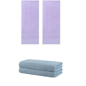 REGALWOVEN Bath Hands Towel Sets For Bathroom, Gym, SPA 2 Pack - 1 of 4