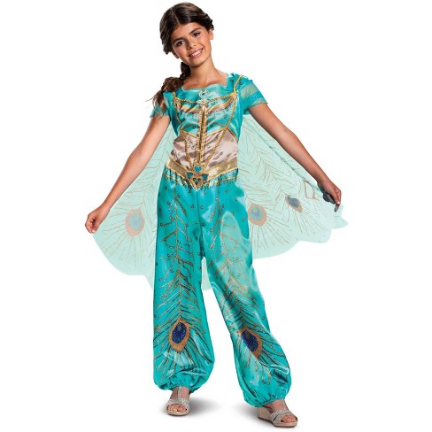 Aladdin Jasmine Teal Deluxe Toddler Costume