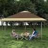 12x12ft Instant Outdoor Shade Tent – Adjustable Height Folding Gazebo Shelter, Heavy Duty Portable Canopy for Camping, Backyard, and Events - 2 of 4