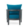 Sapphtopaz Patio Dining Chairs Modern Outdoor Chair with Waterproof Thick Cushion for Patio, Porch, Yard - 3 of 4