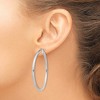 Black Bow Jewelry 2.5mm, Sterling Silver, Classic Round Hoop Earrings - 45mm (1 3/4 In.) - 3 of 4