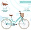 VASIP 24-inch Girls' Bike for Ages 10+ ,Steel Frame,Multiple Colors (Pink, Purple, Teal), Lightweight, Durable Design,Perfect for Kids - 4 of 4