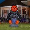 Gemmy LightShow Airblown Inflatable Pumpkin Reaper with Fire & Ice Technology and Micro LED Lights, 8.5 ft Tall - 2 of 4