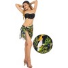 HAPPY BAY Women's Summer Bikini Wraps Beach Wrap Swimwear Sarong Skirt Bathing suit Swimsuit Pareo for Women One Size Short Multicolored, Tropical - 3 of 4