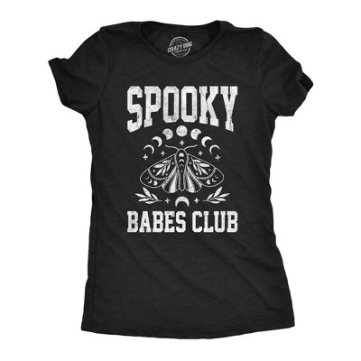 Womens Scary Babes Club T Shirt Funny Hot Halloween Scary Season Lovers Tee For Ladies - Crazy Dog Women's T Shirt