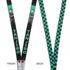 Demon Slayer Tanjiro Earring Black & Green Checkered Lanyard - 4 of 4