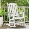 Arceso Outdoor Rocking Chairs Set, 1 Chairs & 1 Table HDPS Poly Rocking Chair, All Weather Resistant, Heavy Duty Rocker Chair For Patio, Lawn, Garden - 2 of 4