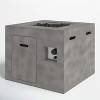 24'' H x 30'' W Concrete Outdoor Fire Pit Table with Stainless Steel Burner and Propane/Natural Gas Compatibility - 4 of 4
