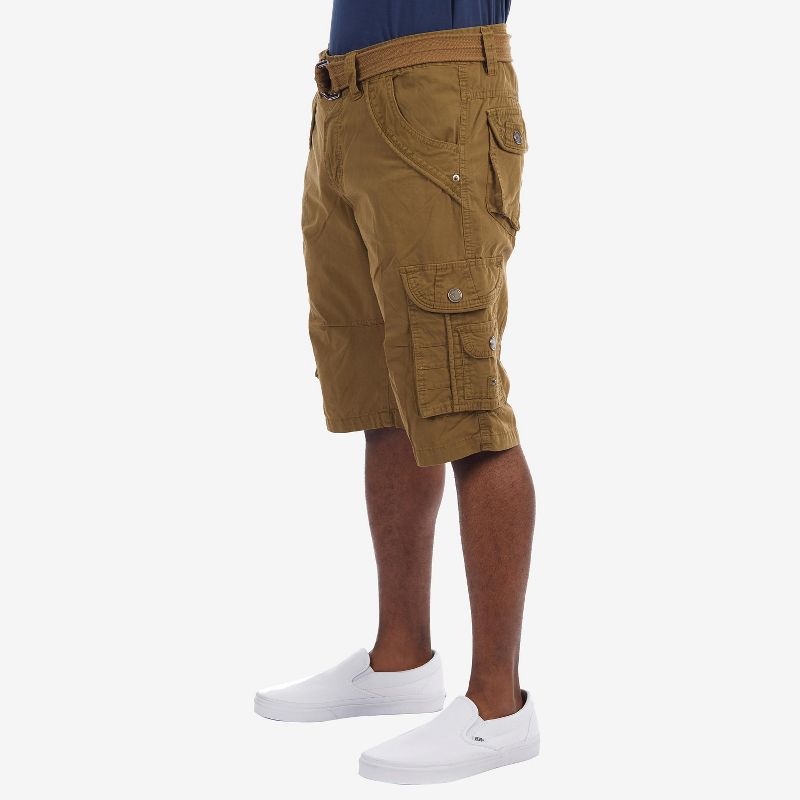 X RAY Men's Classic Fit 12.5" Inseam Knee Length Cargo Shorts, 3 of 5