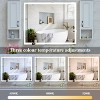 LED Bathroom Vanity Mirror, Mirror Wall Mounted djustable White/Warm/Natural Lights Anti-Fog Touch Switch with Memory Modern Smart - 4 of 4