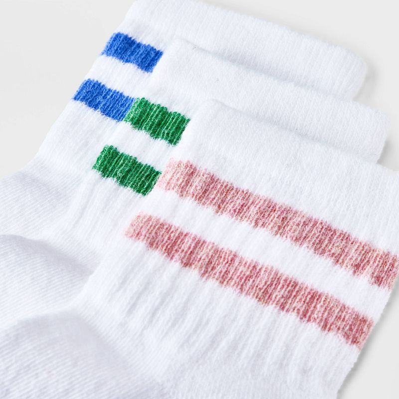 Women's Striped Cushioned Ankle Socks 3pk – Universal Thread™ 4-10, 3 of 6