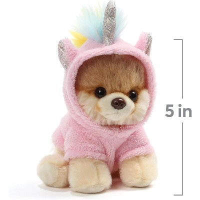 Giant Pink Plush Dog with Unicorn Costume