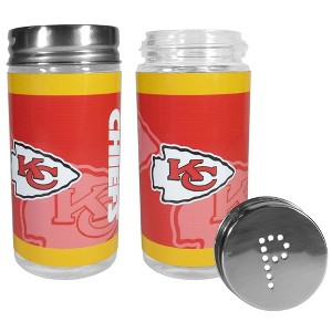 NFL Glass Salt & Pepper Shaker Set - Kansas City Chiefs - 1 of 3