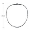 Guili Graduated Tennis Chain Necklace with Clear Cubic Zirconia, adding brilliance and charm to your collection for a sophisticated look. - 2 of 3