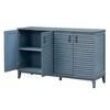 NicBex Elegant Buffet Cabinet with Large Storage Retro Style 4-door Sideboard Cabinet with Adjustable Shelves and Metal Handles - 4 of 4