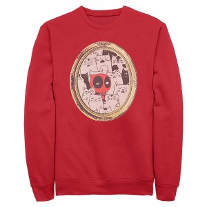 Mens Marvel Deadpool Cats Animated Frame Sweatshirt - 1 of 4