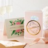 Juvale 24 Pack Wedding Cards for Bride and Groom with Envelopes, Engagement Congratulations, 6 Gold Foil Designs, 5x7 In - 2 of 4
