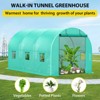 Walk-in Greenhouse for Outdoor Plants with 8 Mesh Vents, Weatherproof PE Cover & Roll-Up Zipper Door - Ideal for Vegetables, Flowers and Gardening - 3 of 4