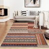 Washable Living Room Rugs Farmhouse Geometric Area Rug Soft No Slip Non-Shedding Carpet for Bedroom Dining Room Home Office - 2 of 4