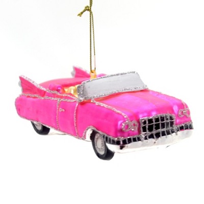 Holiday Ornaments 1960's Pink Roadster Caddy Cadillac Car - Tree