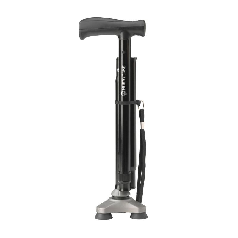 Drive Medical HurryCane Freedom Edition Folding Cane with T Handle, Black, 5 of 9