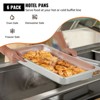 VEVOR 6 Pack Steam Table Pans 20.9 x 12.8 x 2.6 Inch Deep Steam Table Pan Full Size 8.5L Deep Food Container Stainless Steel Oven Tray, Silver - 3 of 4