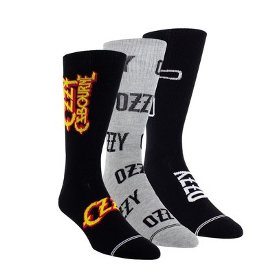 Ozzy Osbourne Men's Crew SockS - 3 Pack