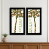 HomeRoots Set Of Two Summer Breeze Funky Palm Trees Black Framed Wall Art - 2 of 4