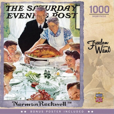 MasterPieces Saturday Evening Post Norman Rockwell - Freedom from Want 1000 Piece Jigsaw Puzzle