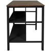 NicBex Kitchen Island Cart Morden Kitchen Carts with Storage, 2 Open Shelves and Wooden Spacious Top Surface for Kitchen - 4 of 4