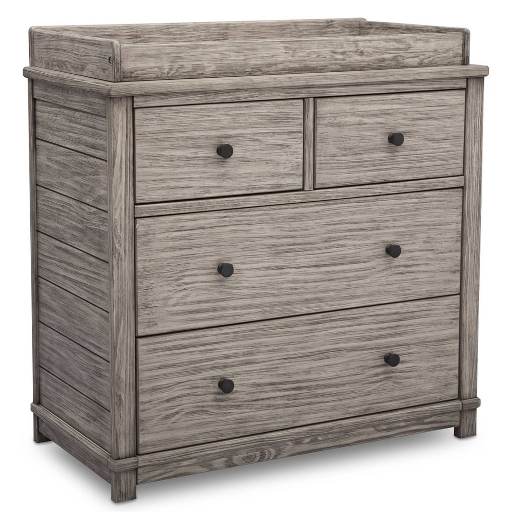 Simmons Kids' Slumbertime Monterey 4 Drawer Dresser with Changing Top - Rustic White -  51485216