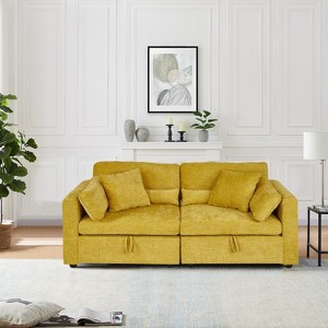 MyDepot Modern Sectional Sofa with Storage Function and 2 Pillows - 1 of 4