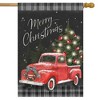 Classic Christmas Pickup Double Sided House Flag 40" x 28" Briarwood Lane - image 2 of 4