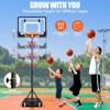 SKONYON Portable Basketball Hoop System 5-7ft Height Adjustable - 3 of 4