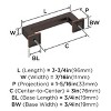 Amerock Lintel Pull for Cabinets, Drawers, and Furniture - 4 of 4