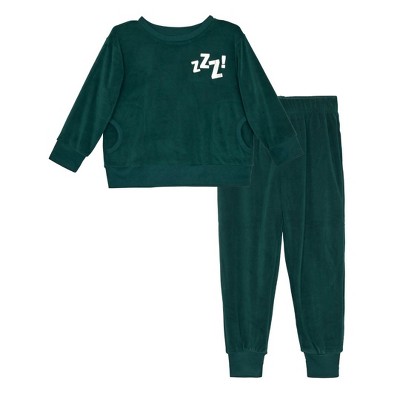 Sleep On It Boys 2-Piece Velour Pajama Set