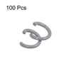 Unique Bargains Carbon Steel DIY Crafts Jewelry Making Open Connector Jump Rings 100 Pcs - 3 of 4
